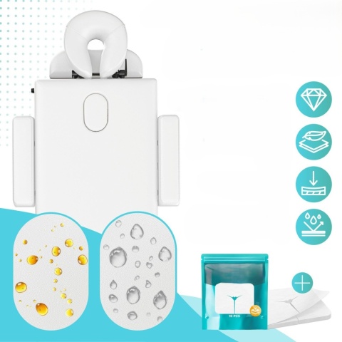 Stół do masażu z zagłówkiem 210 cm - biały