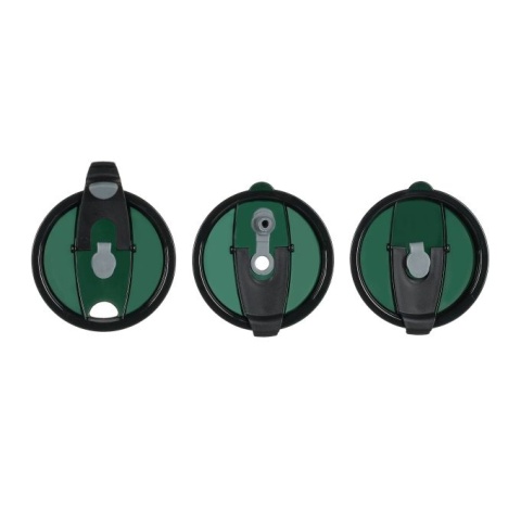 Szklane kubki ze słomką i uchwytem 4 sztuki - 450 ml - szare