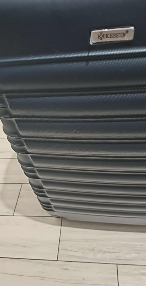 Zestaw walizek KESSER antracyt 4 sztuki - lekki - wytrzymały - kółka 360°