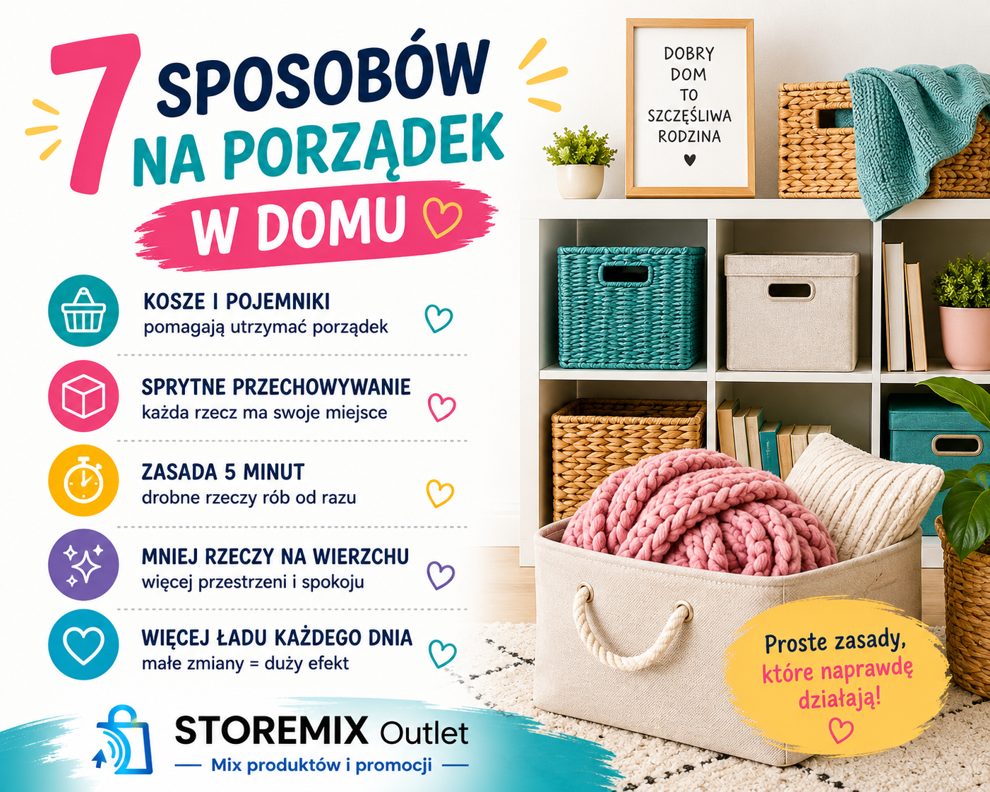 7 prostych sposobów na utrzymanie porządku w domu bez codziennego sprzątania