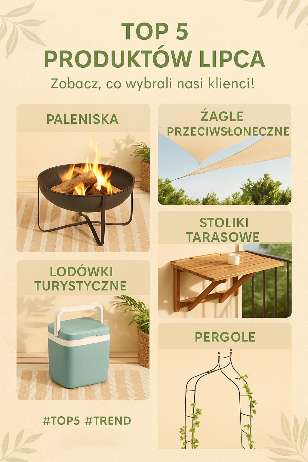 Top 5 produktów lipca – sprawdź, co pokochali nasi klienci!