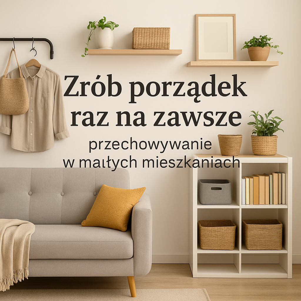 Zrób porządek raz na zawsze 🧺 – przechowywanie w małych mieszkaniach
